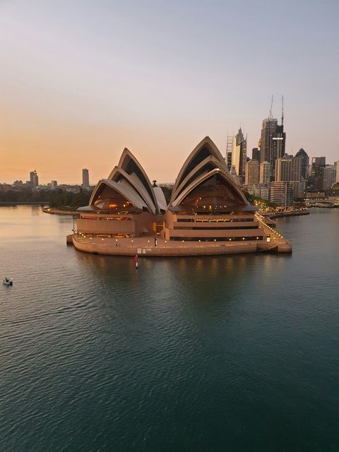 Sydney Opera House at golden hour